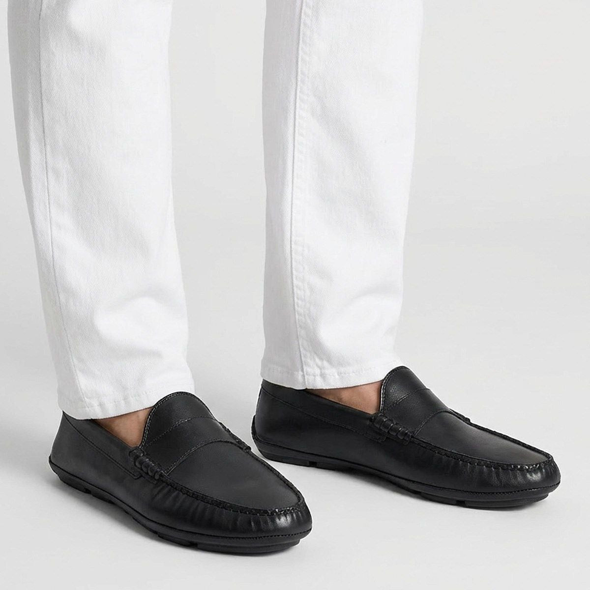 Apex Driving Loafer - Black Leather
