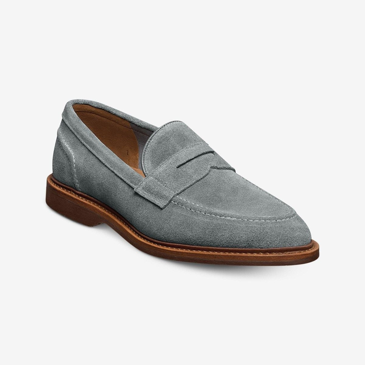Randolph Verse Penny Loafer - Steel Blue Suede