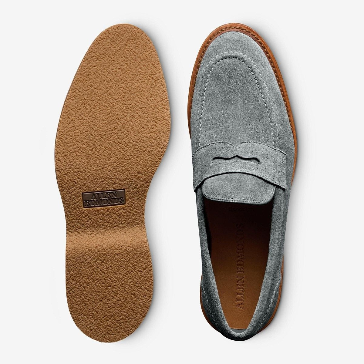 Randolph Verse Penny Loafer - Steel Blue Suede