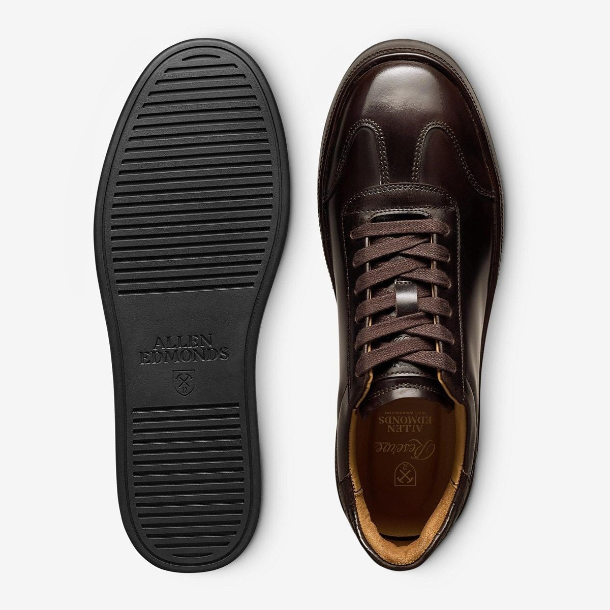 Hawthorne Reserve Lace-Up Sneaker - Deep Brown Calf And Genuine Croc
