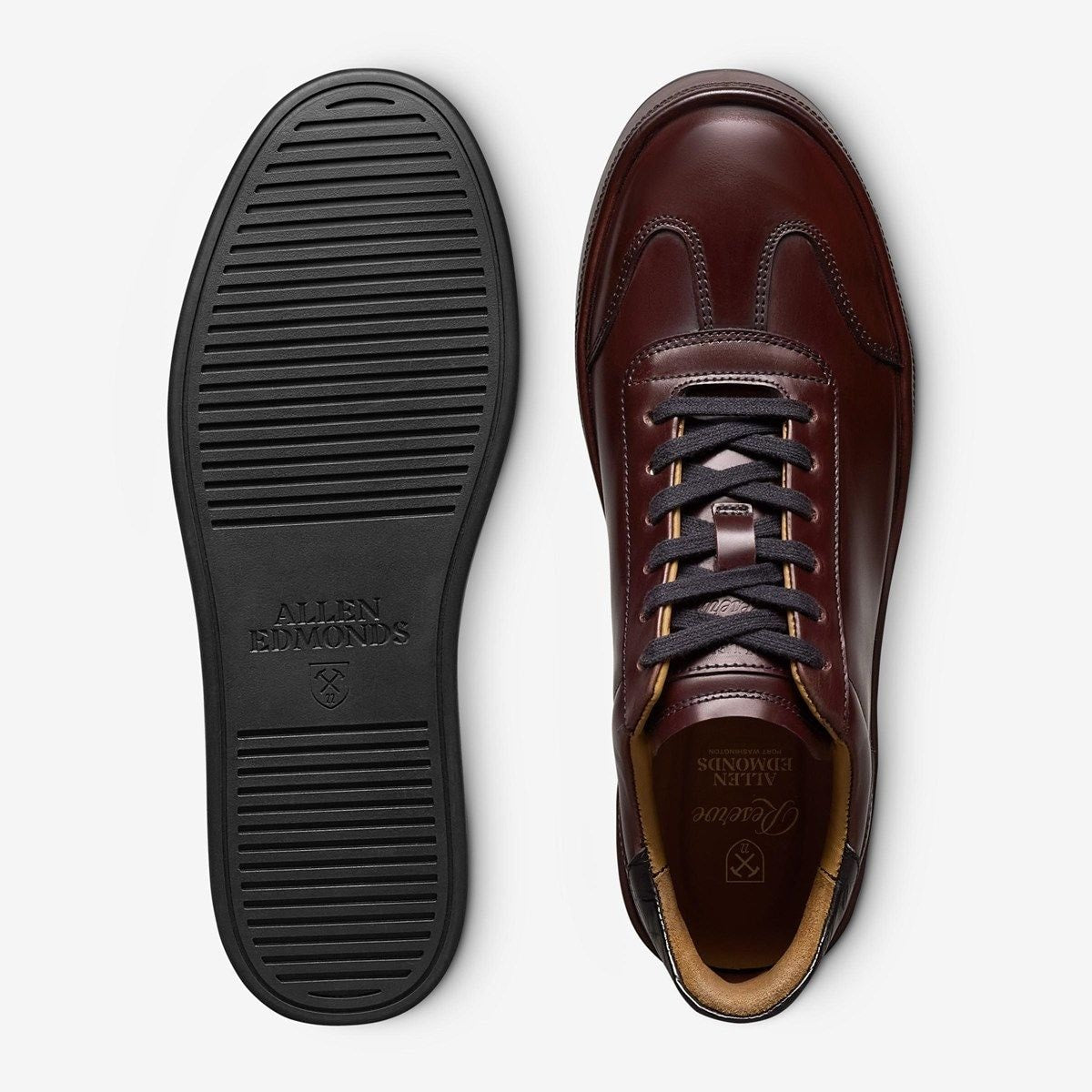Hawthorne Reserve Lace-Up Sneaker - Bordeaux Calf And Genuine Croc