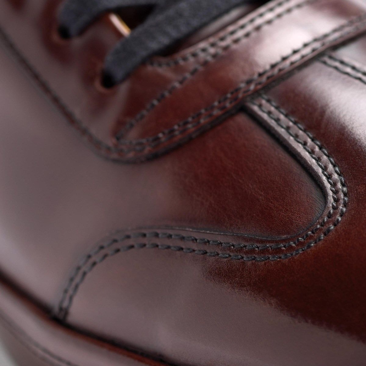 Hawthorne Reserve Lace-Up Sneaker - Bordeaux Calf And Genuine Croc