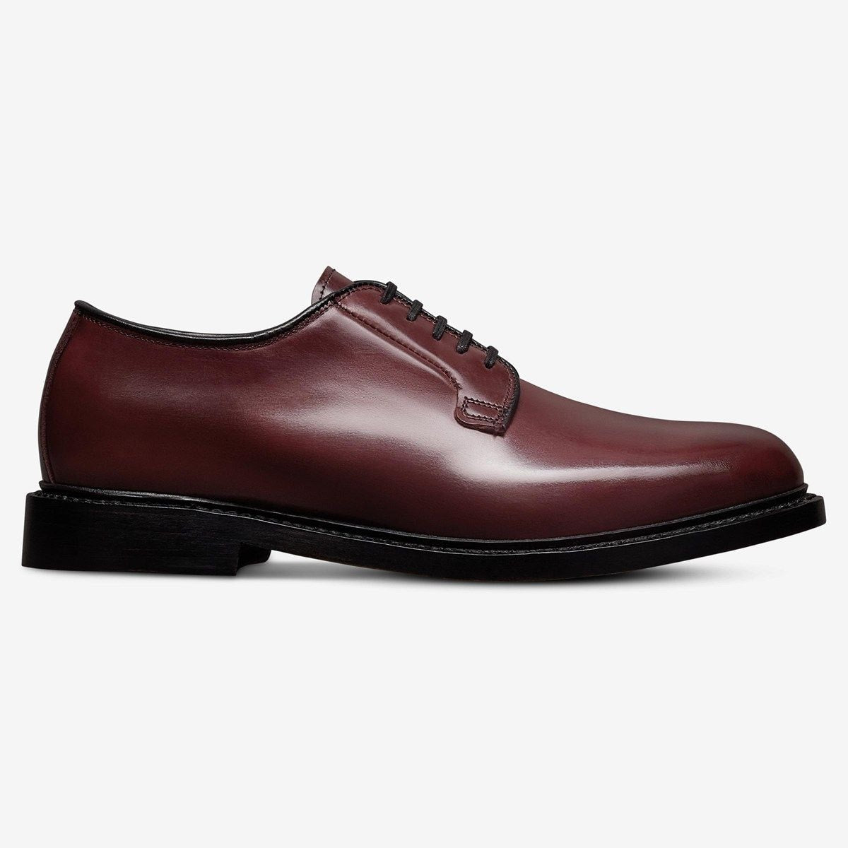 Rowan Reserve Plain-toe Derby Dress Shoe - Burgundy Polished Calf Leather