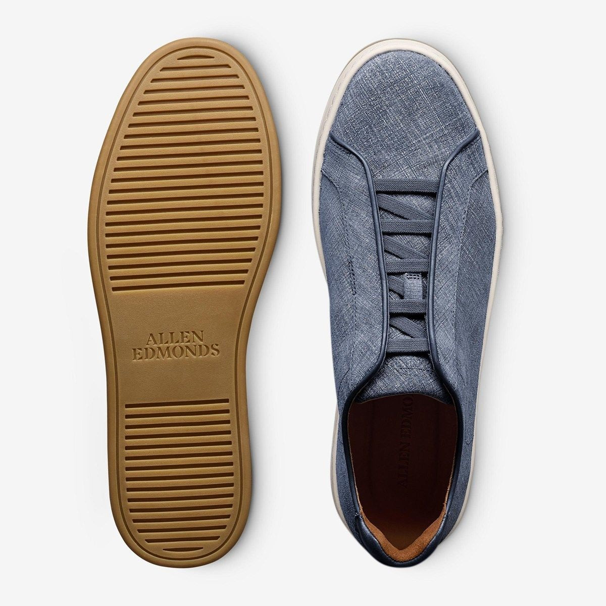 Banks Court Slip-on Stretch-lace Sneaker - Denim Printed Suede