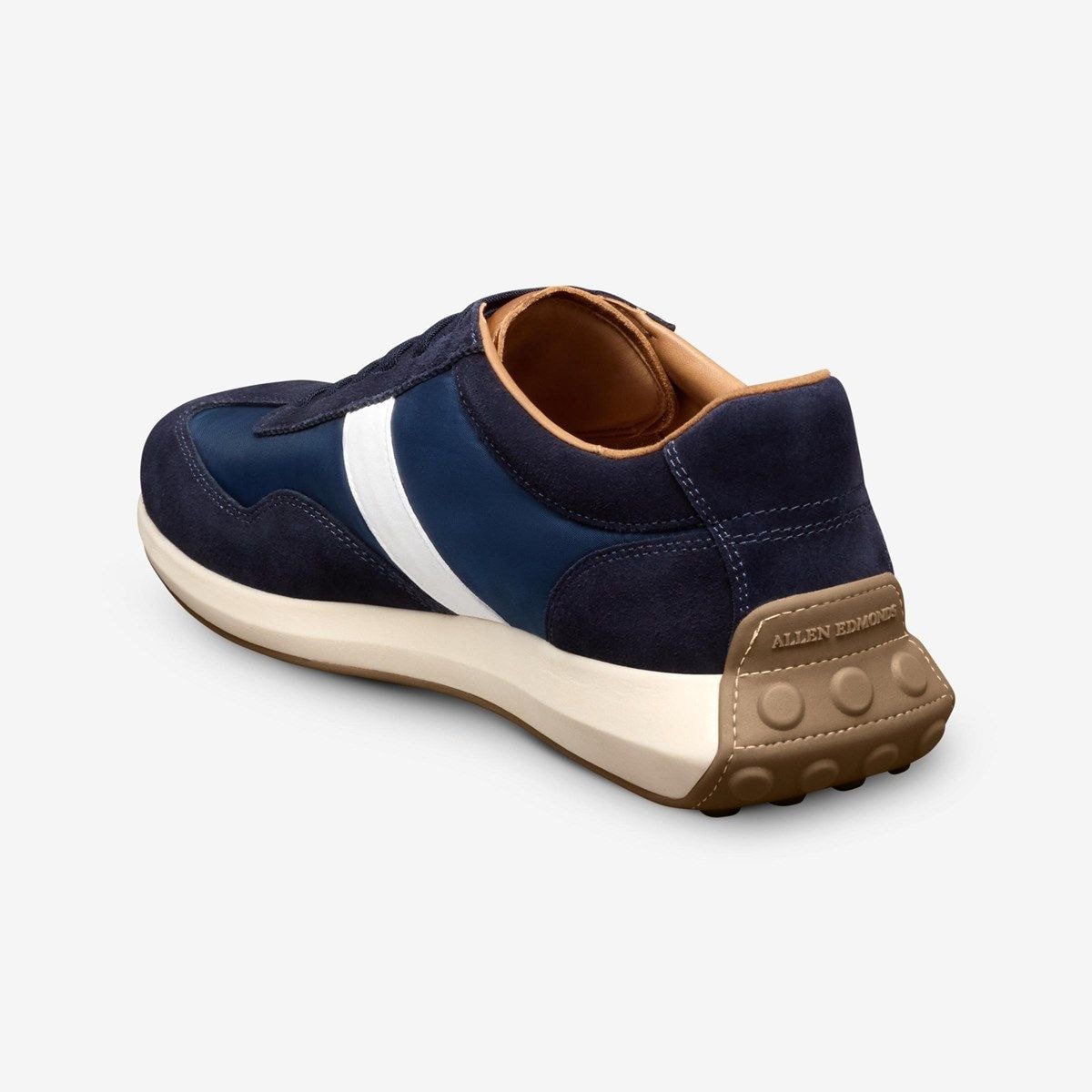 Luka Slip-on Stretch-lace Sneaker - Navy Nylon And Suede