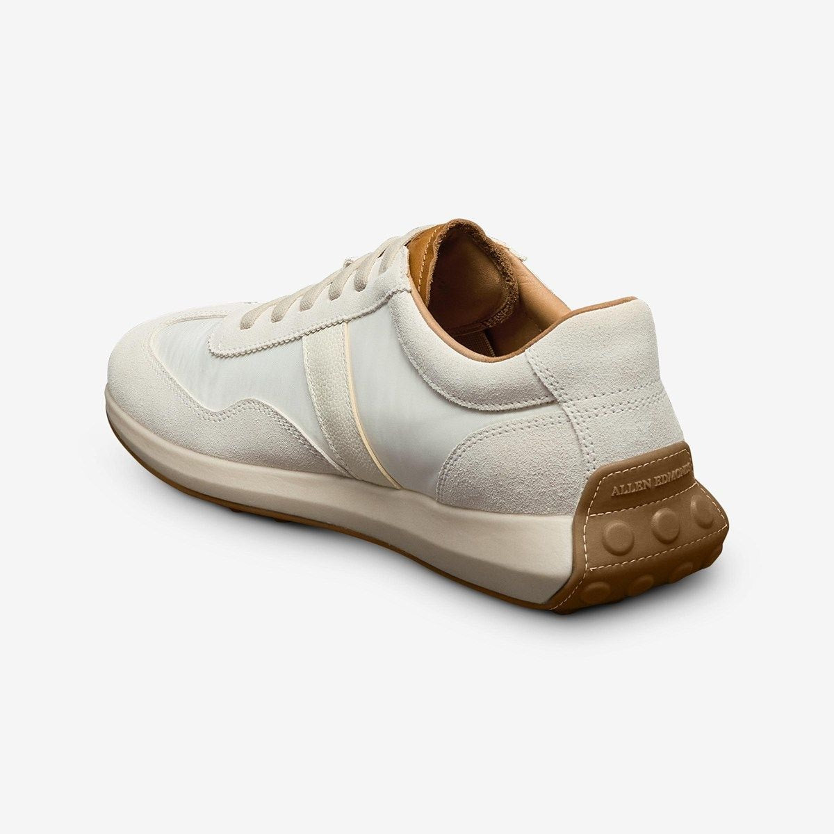 Luka Slip-on Stretch-lace Sneaker - White Nylon And Suede