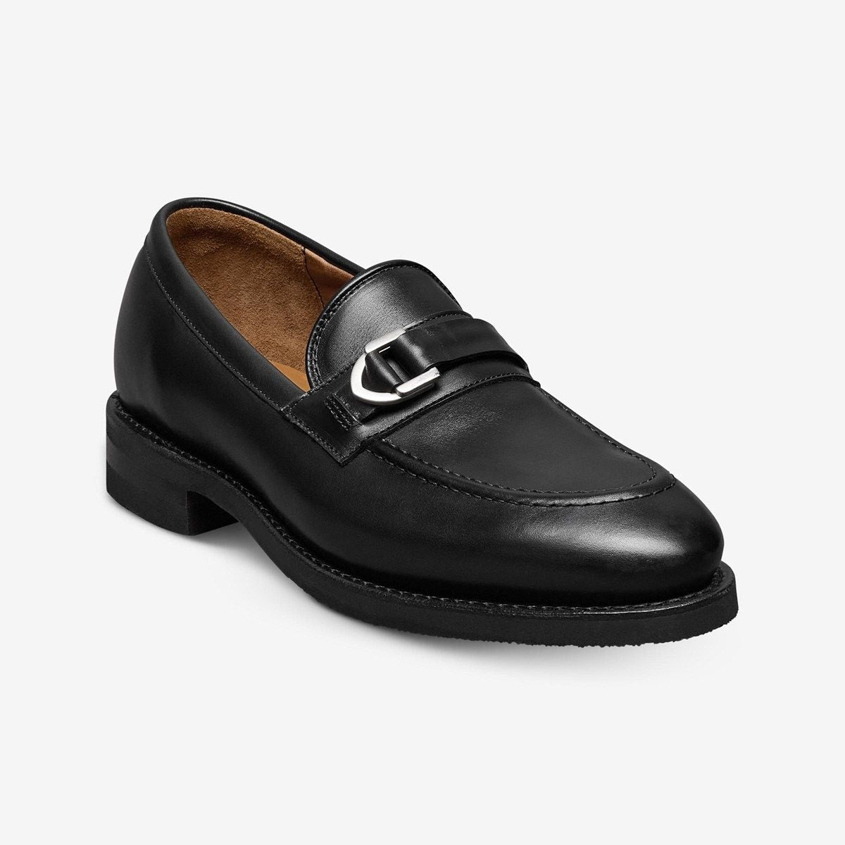Rollins Buckle Loafer - Black Leather