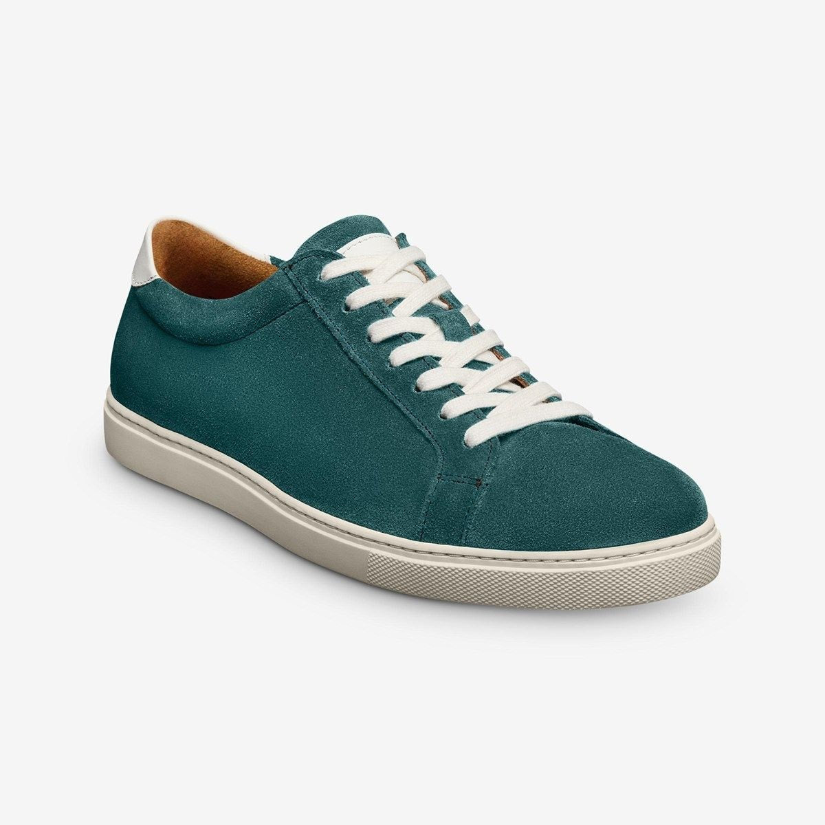 Courtside Lace-up Sneaker - Peacock Teal Suede