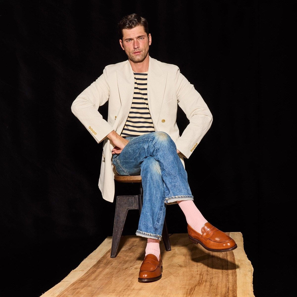 Miller Reserve Penny Loafer - Natural Polished Calf Leather