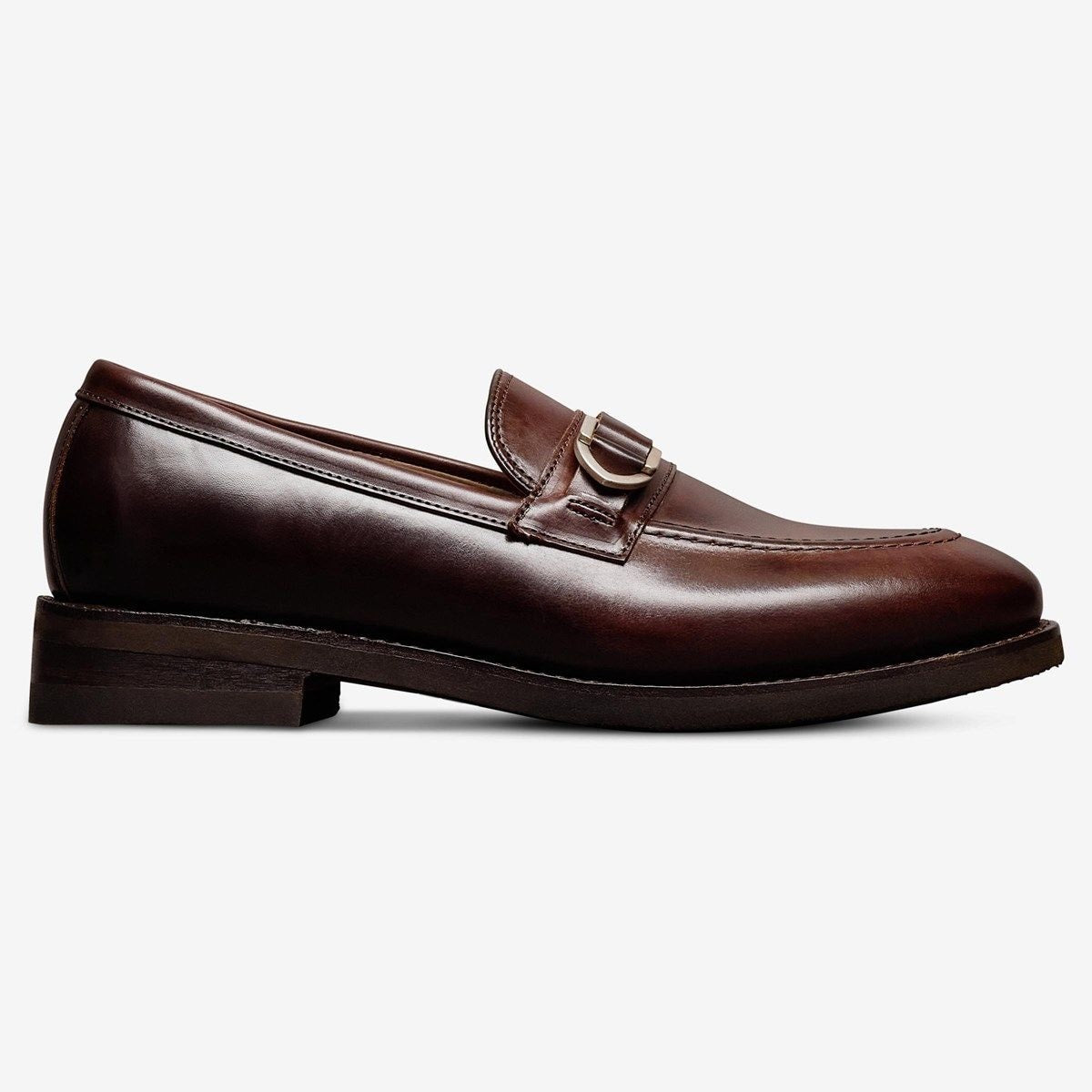Rollins Buckle Loafer - Dark Brown Leather