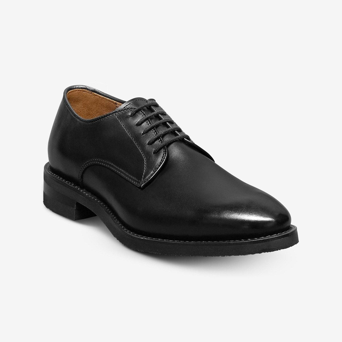 Ramsey Plain-toe Derby Dress Shoe - Black Leather