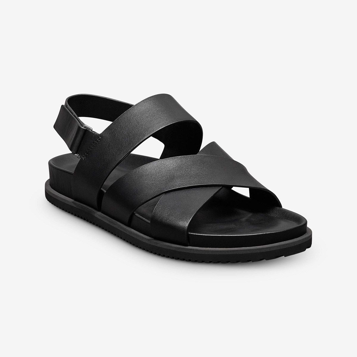 Davenport Sandal - Black Leather