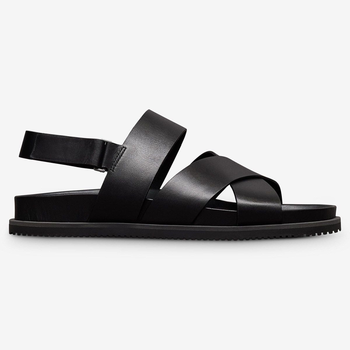 Davenport Sandal - Black Leather