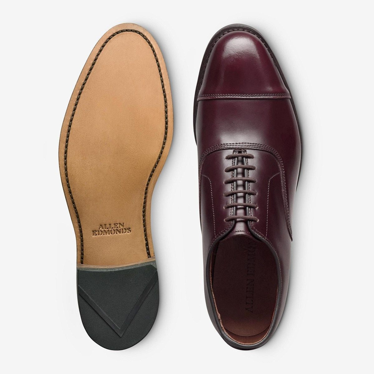 Park Avenue Cap-toe Oxford Dress Shoe - Burgundy Polished Leather