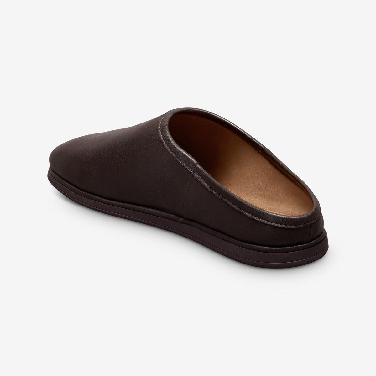 Soren Mule Slipper - Brown Leather