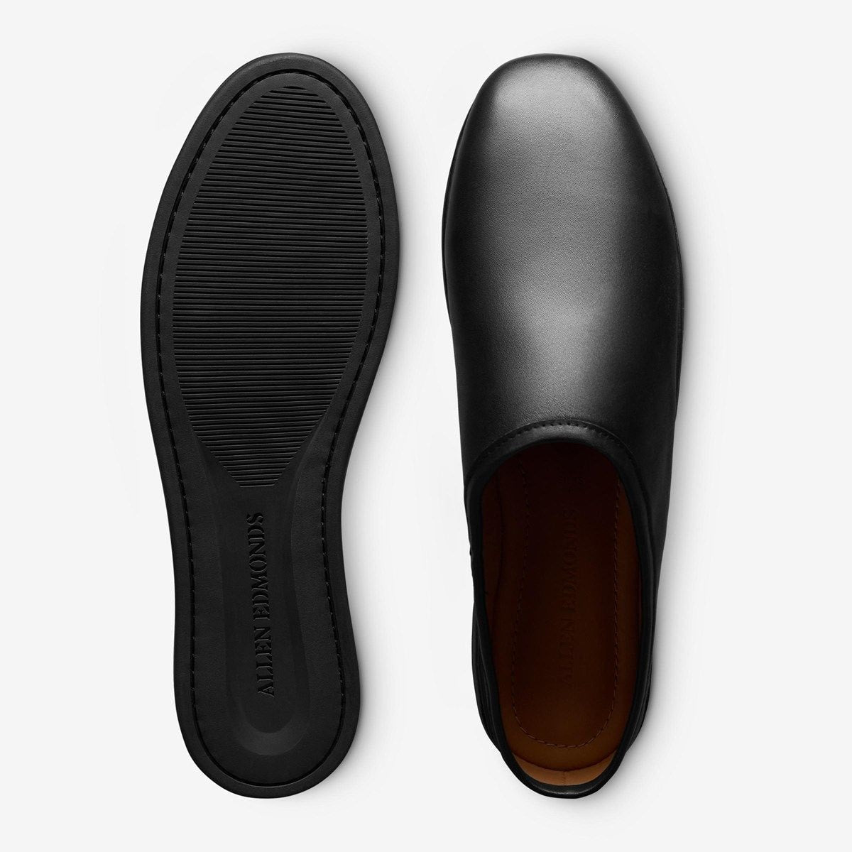 Soren Mule Slipper - Black Leather