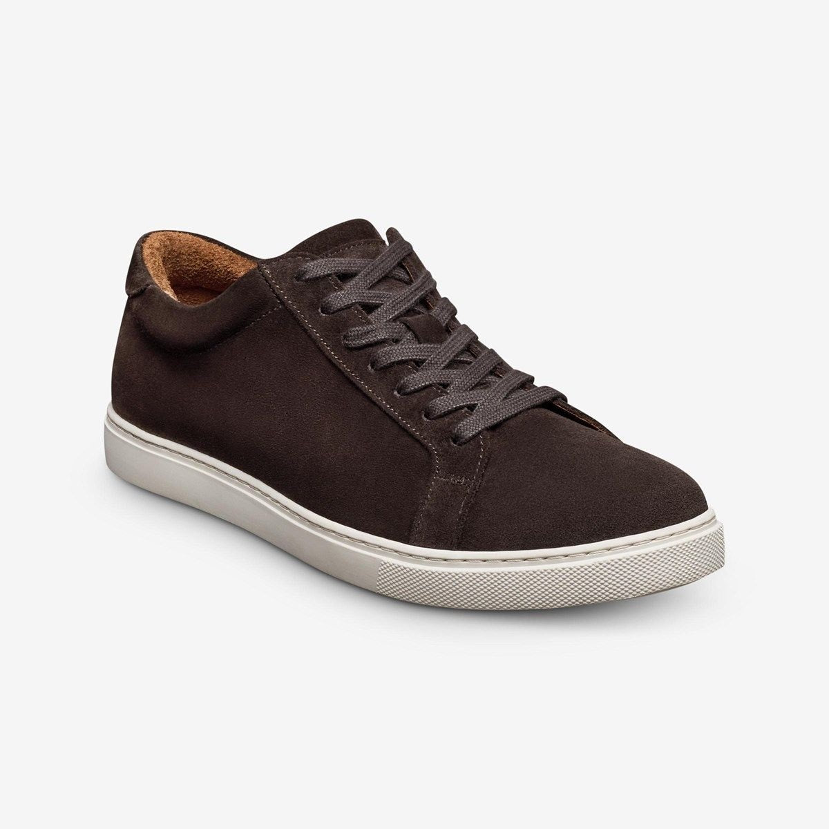 Courtside Lace-up Sneaker - Bitter Chocolate Suede
