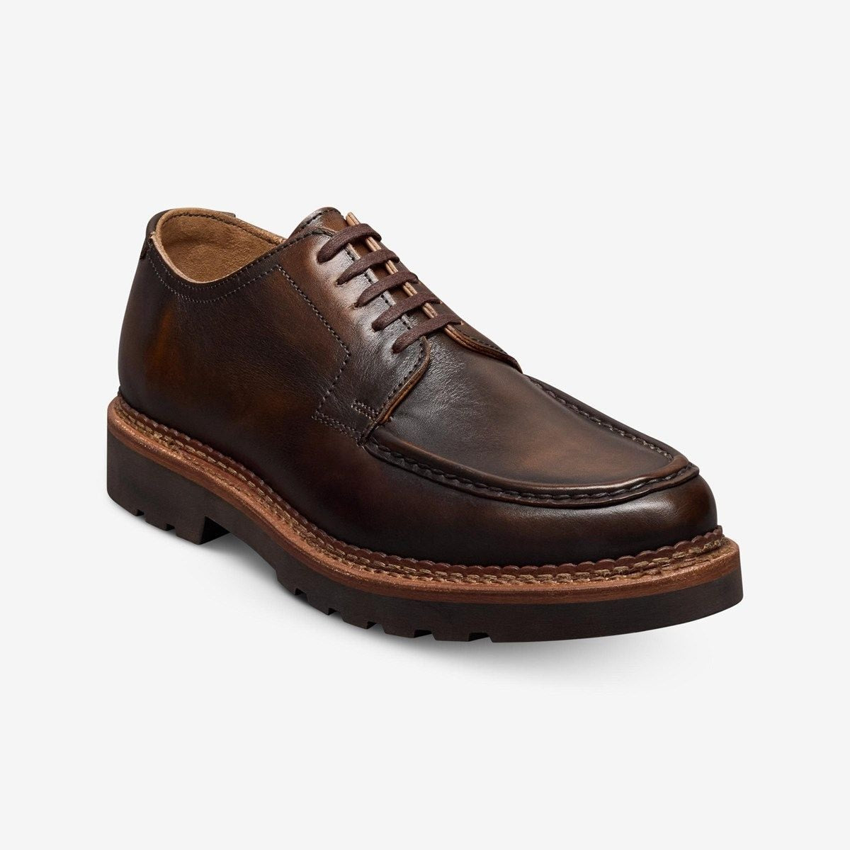 Cillian Apron-toe Derby Dress Shoe - Vintage Hickory Leather