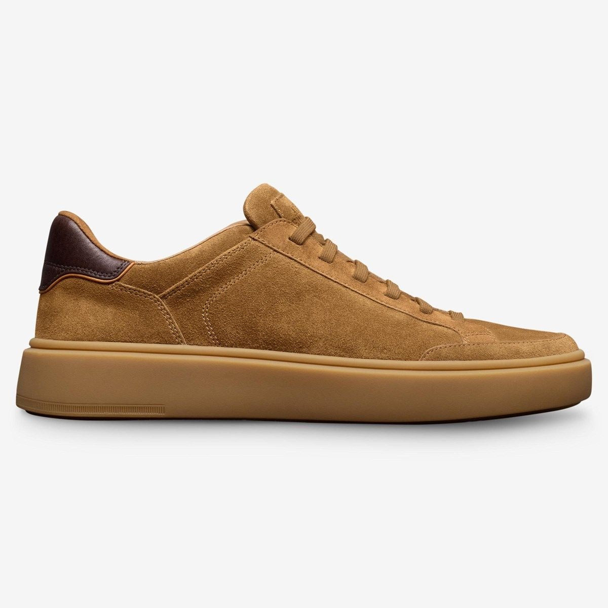 Oliver Slip-on Stretch-lace Sneaker - Cinnamon Brown Suede