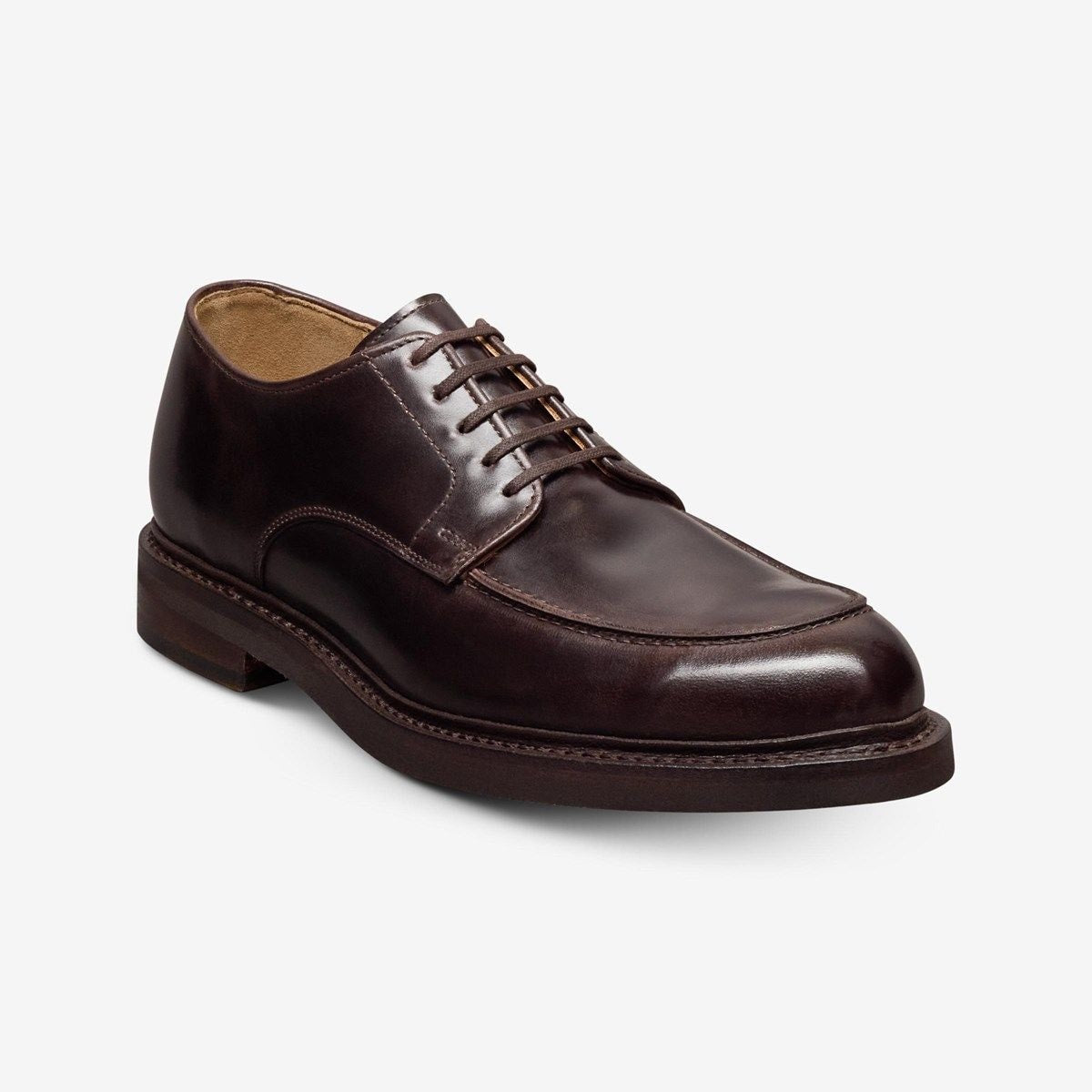 Hanover Reserve Apron-toe Derby Dress Shoe - Dark Brown Leather