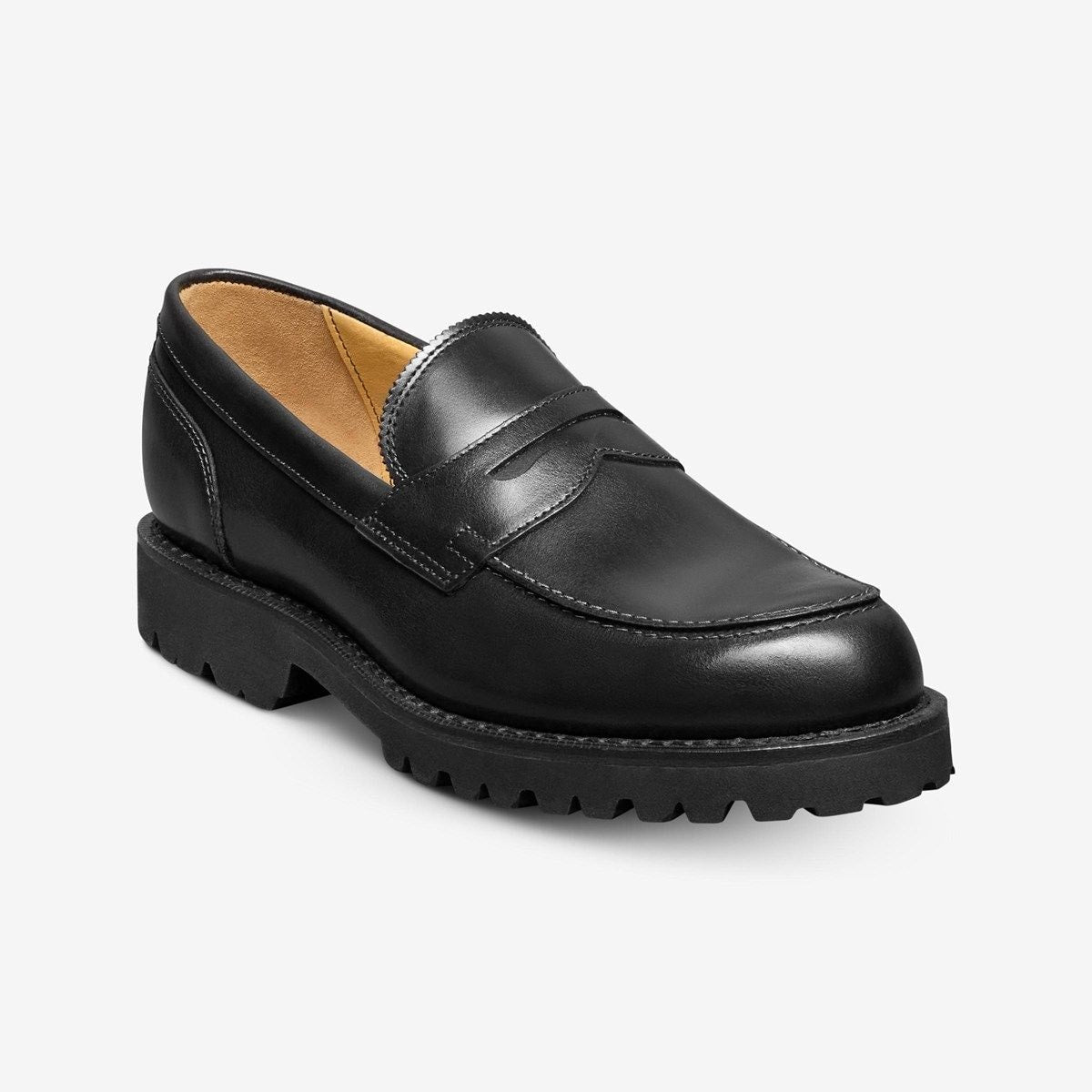 Miller Reserve Lug Penny Loafer - Black Leather