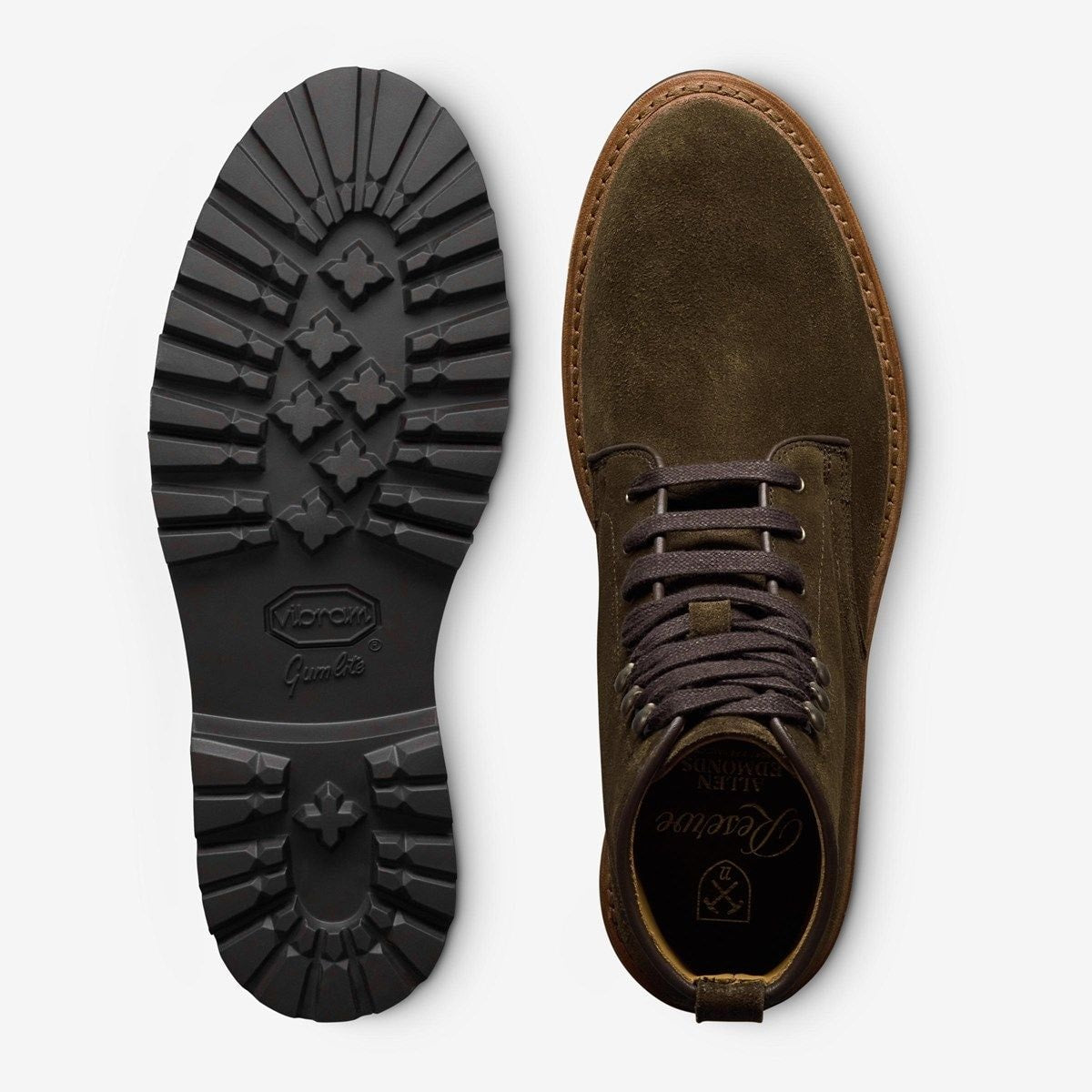 Charlton Reserve Plain-toe Boot - Dark Olive Green Suede