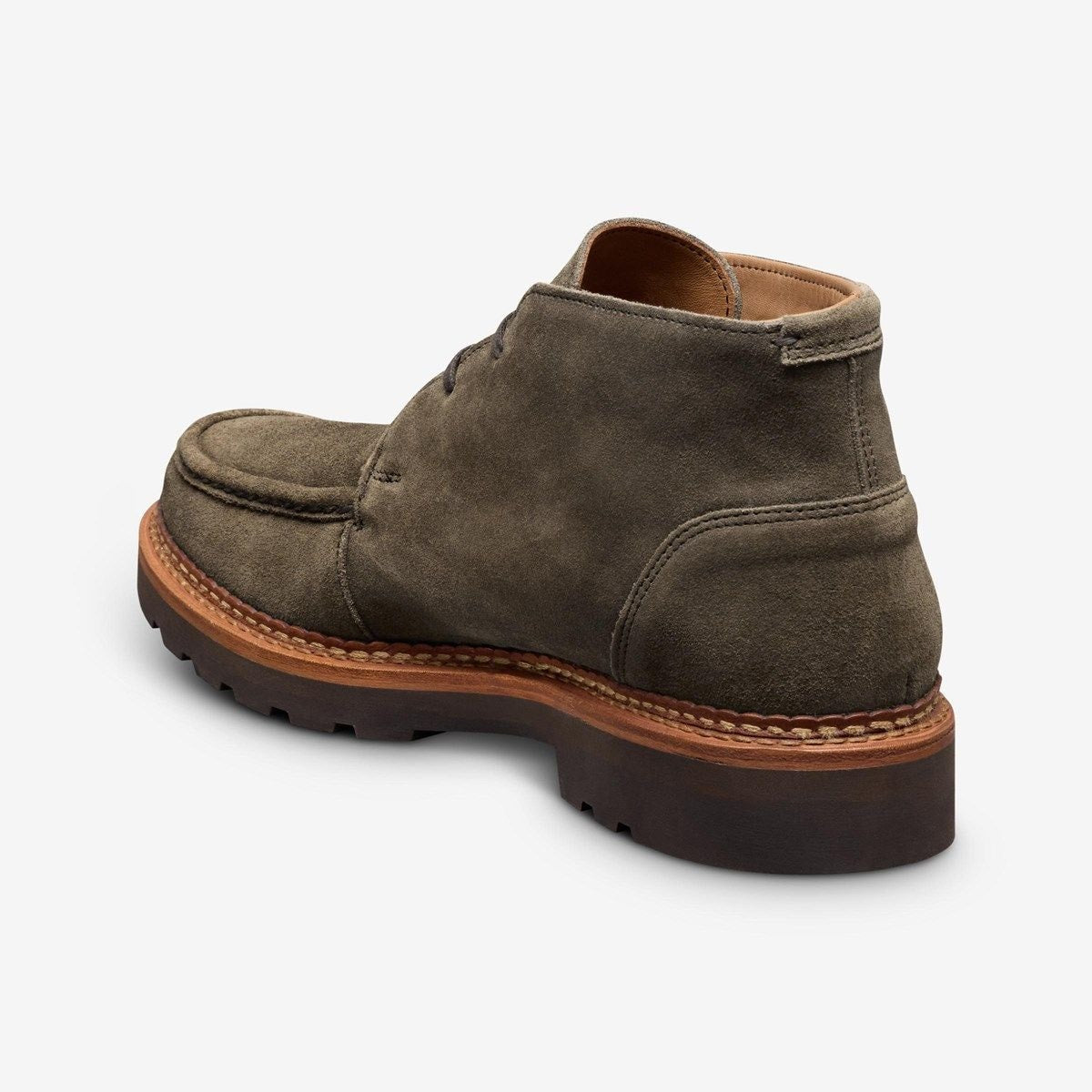Cameron Apron-toe Chukka Boot - Dark Olive Green Suede